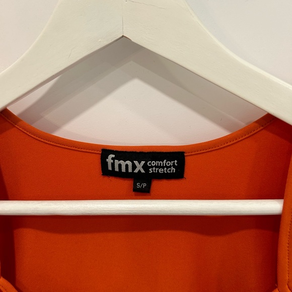 Vintage 90s / Y2K Orange Cropped Corset Style Tank Top. - Picture 2 of 7